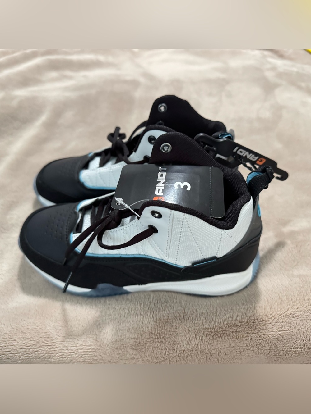 And1 Black and White Basketball High-Tops